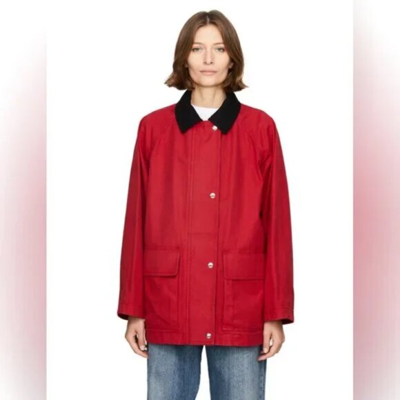 The Row Elodianna Long-Sleeve Cotton Utility Jacket - Picture 1 of 12